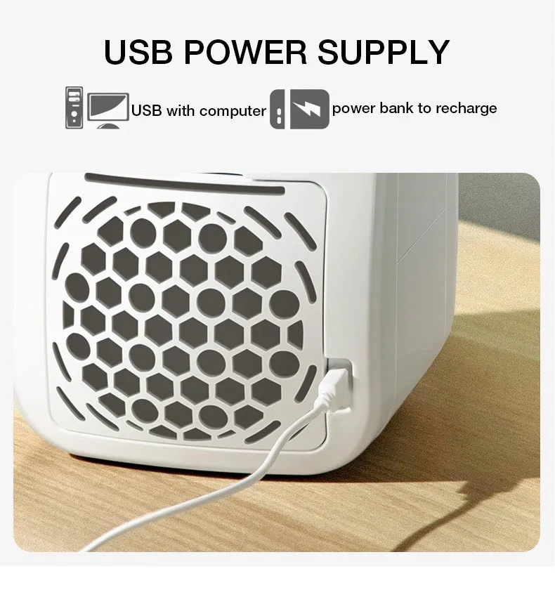 USB power supply mini cube air cooler
