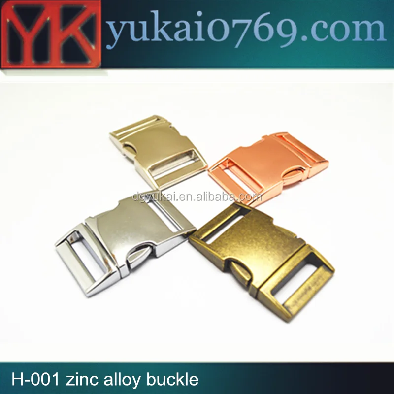 Yukai side release metal buckles curved buckles dog collar buckles