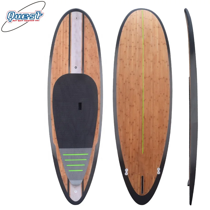 Sup Race Board Wooden/ Bamboo Veneer Race Paddle Board