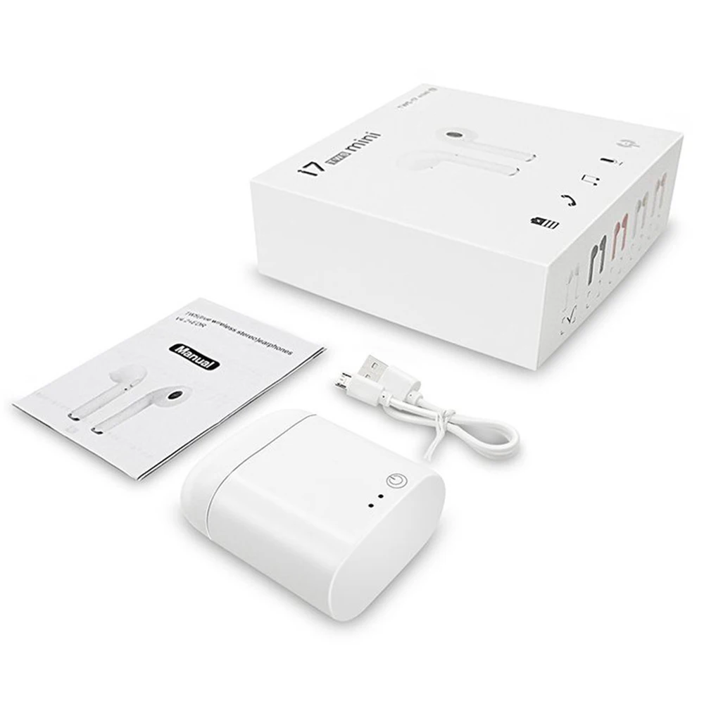 2019 Заводской магазин BT 5,0 наушники True Stereo водонепроницаемые i7s Mini Tws Беспроводное зарядное устройство наушники