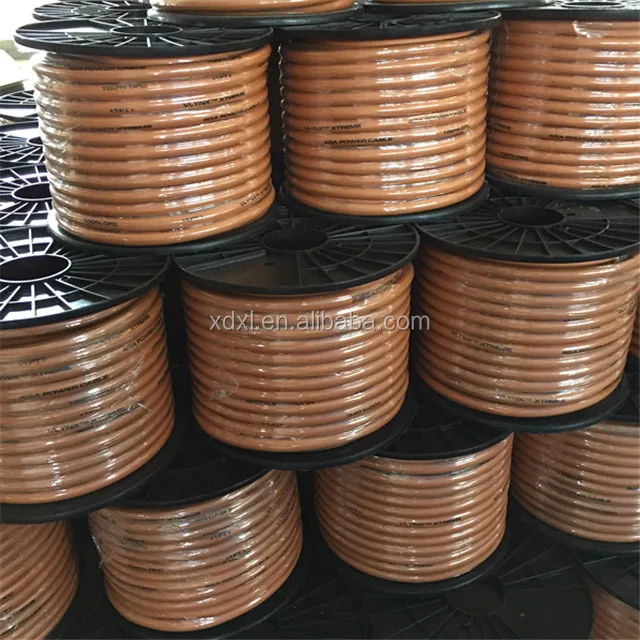 2021 Copper conductor 4GA translucent black car power wire