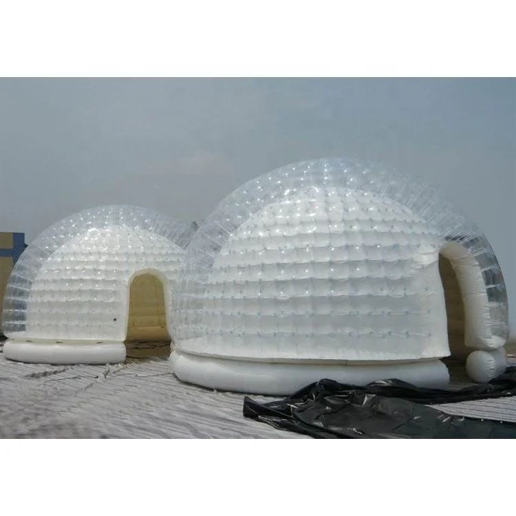 Blue Springs PVC Airtight Transparent Inflatable Party Dome Tent with LED light