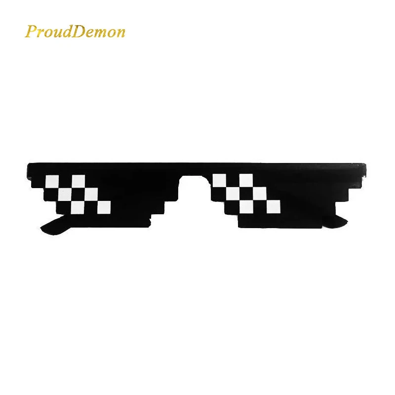 MSK Funny Cool Party Sunglasses 2019 Pop Small Lens Mosaic Pixel Sun Glasses