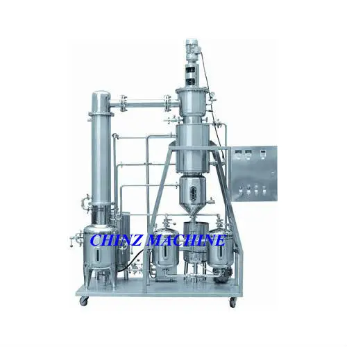 Scraper wiped agitated rotary Type thin film evaporator for crude oil concentration separation machine