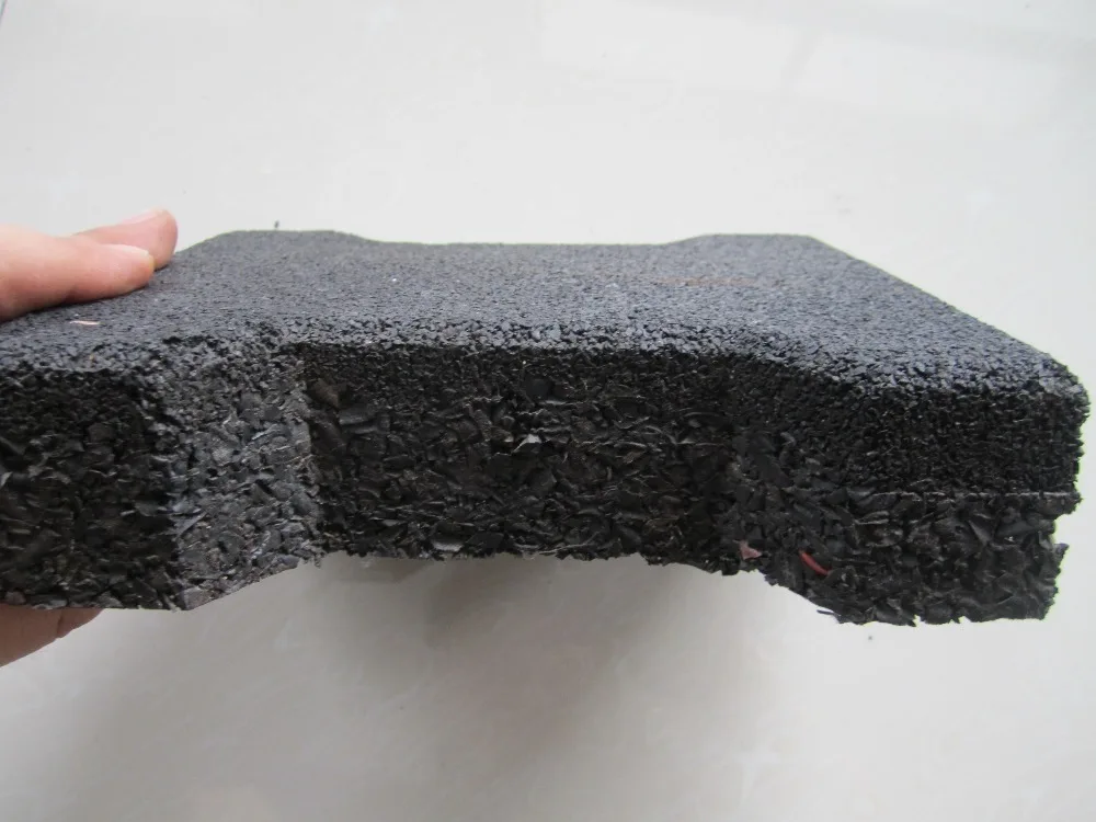 Переработанная резиновая поверхность, блокирующая твердая резиновая укладка