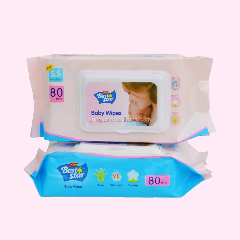 
Beststar wholesale baby wet wipes disposable spunlace non woven facial towel 