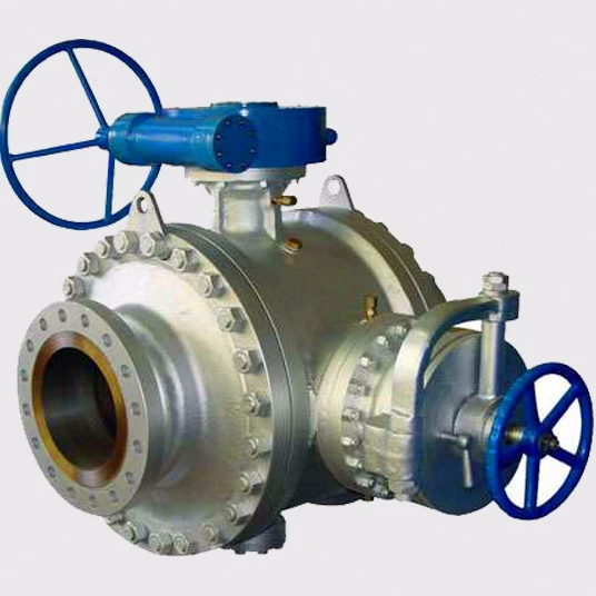 Forged trunnion mounted  worm gear pig able ball valves