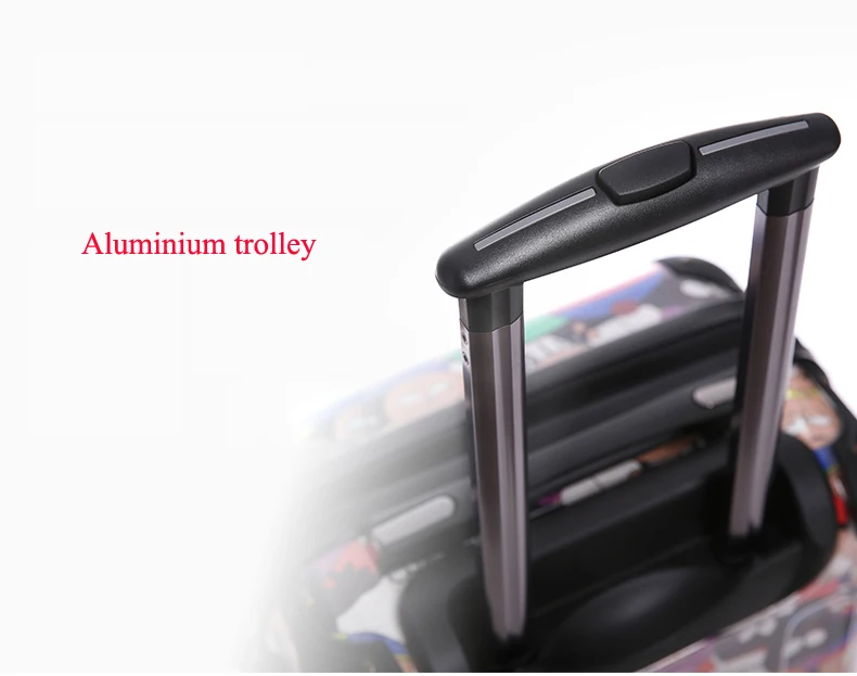 Double side transparent clear pc luggage customized design trolley suitcase