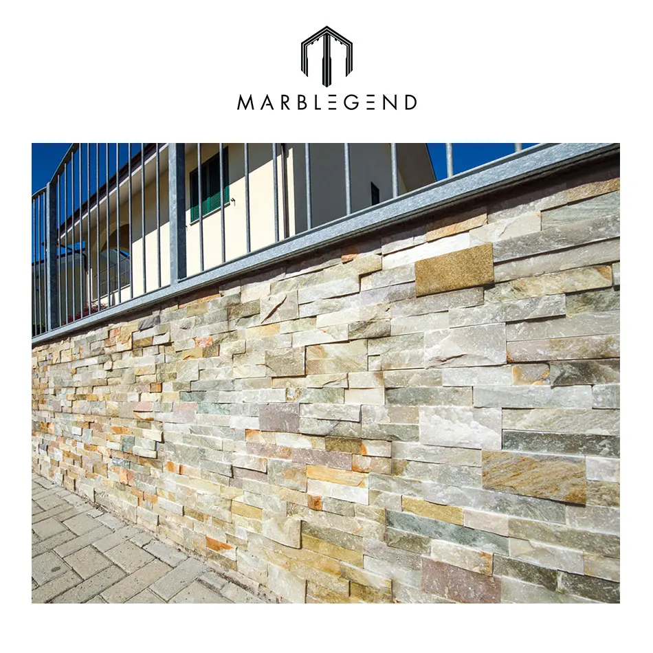 Cheap price natural slate wall tile stone veneer for exterior