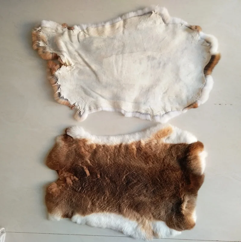 Clothing Accessories High Quality Chinchilla Color Rex Rabbit Fur Genuine Grade A Rex Rabbit Fur Skin Hide Rex Rabbit Fur