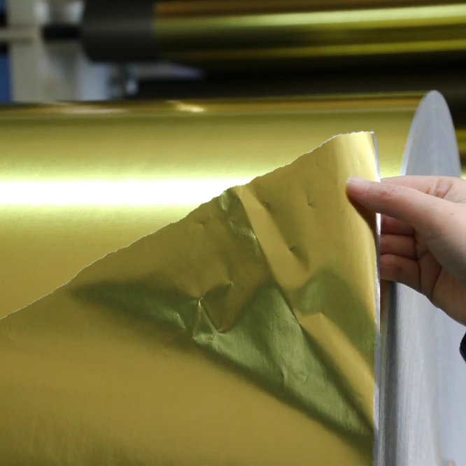 
Coated Silver Direct Vacuum Metallized Paper For Label Printing 