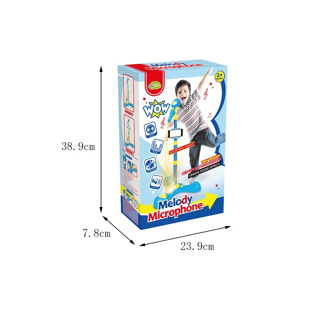 Flash light Karaoke microphone toys musical instrument toy for wholesale.