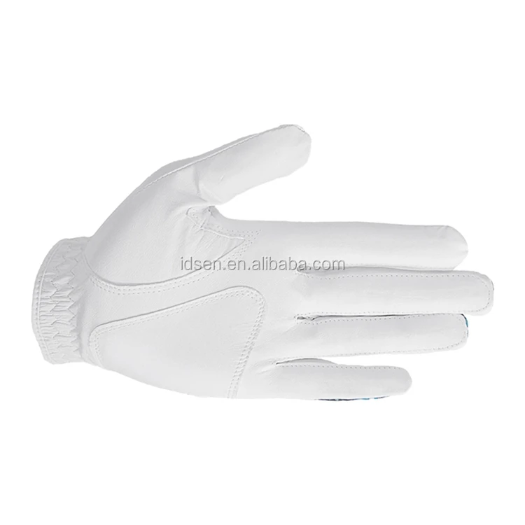 
Hot sale custom cabretta leather colored golf gloves 
