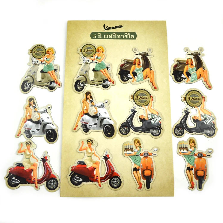 Оптовая продажа, ретро, забавный, креативный, Пользовательский логотип, печать, магнит на холодильник, магнитная наклейка на холодильник для сувенирной рекламы