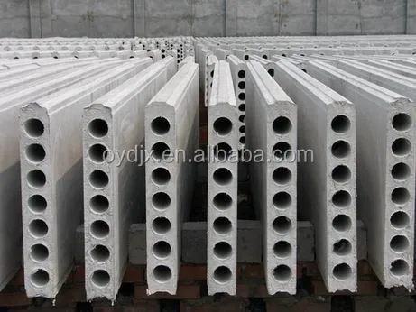 
precast hollow core slab production machine 