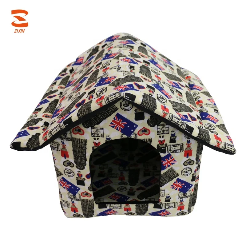 
Extra Large Strong Designs Portable Foldable Soft Warm Heated Dog Bed Folding Indoor Insulated Pet House Cage for Sale 