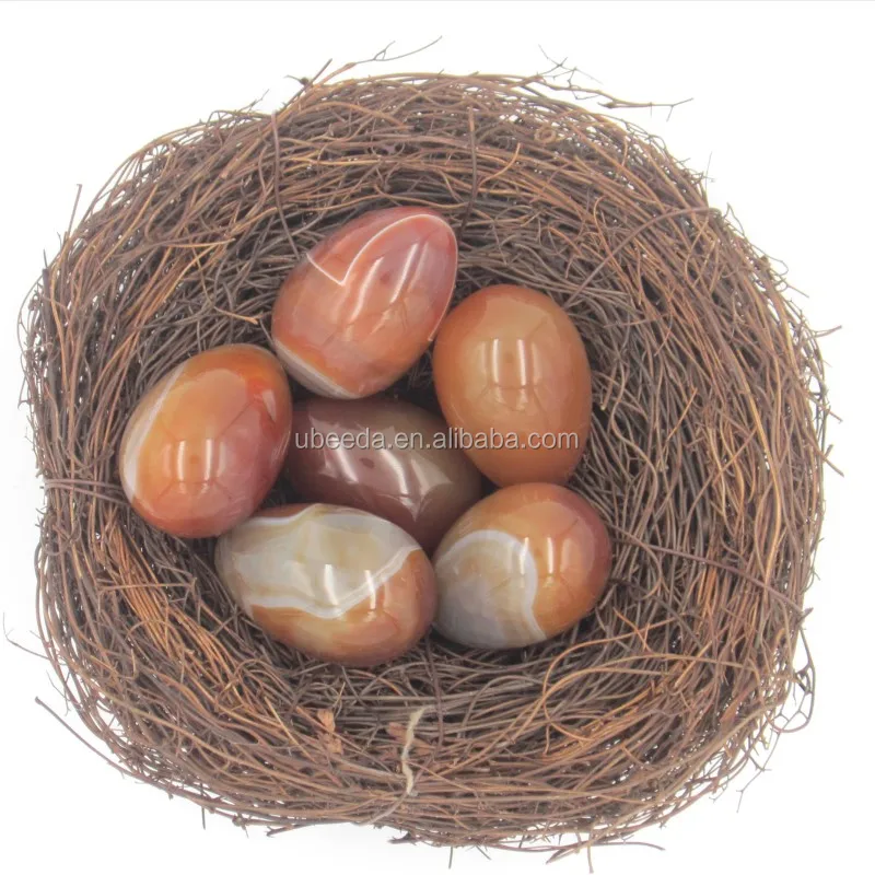 Reasonable price drilled chakra healing stones red carnelian yoga eggs