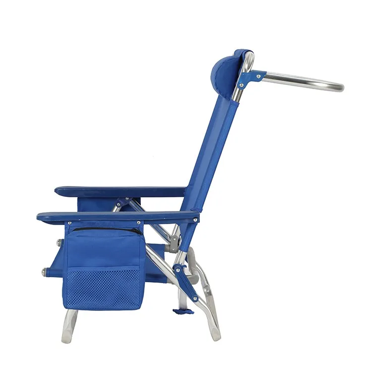 Уличный пляжный рюкзак, алюминиевый складной шезлонг, стул для кемпинга с мешочком для охлаждения