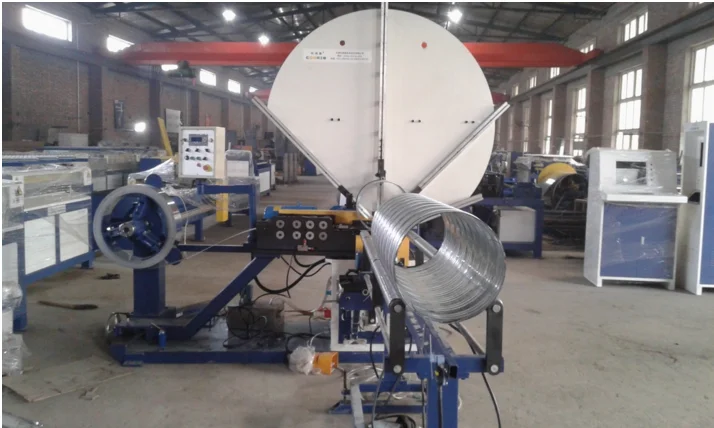 Spiral flexible aluminum duct making manufacture machine round duct forming machine