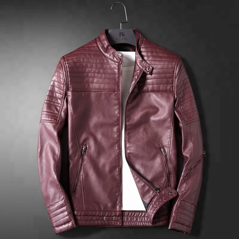 Wholesale China Cheap Classic Fashion Men Pu Leather Jackets