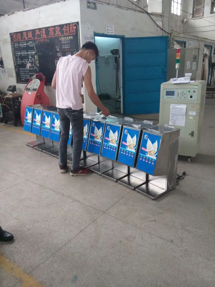 One Shot Machine/one-off Dessert Dispenser Inexpensive Ice Cream Making Equipment Silver Stainless Steel New Product 2022 Motor