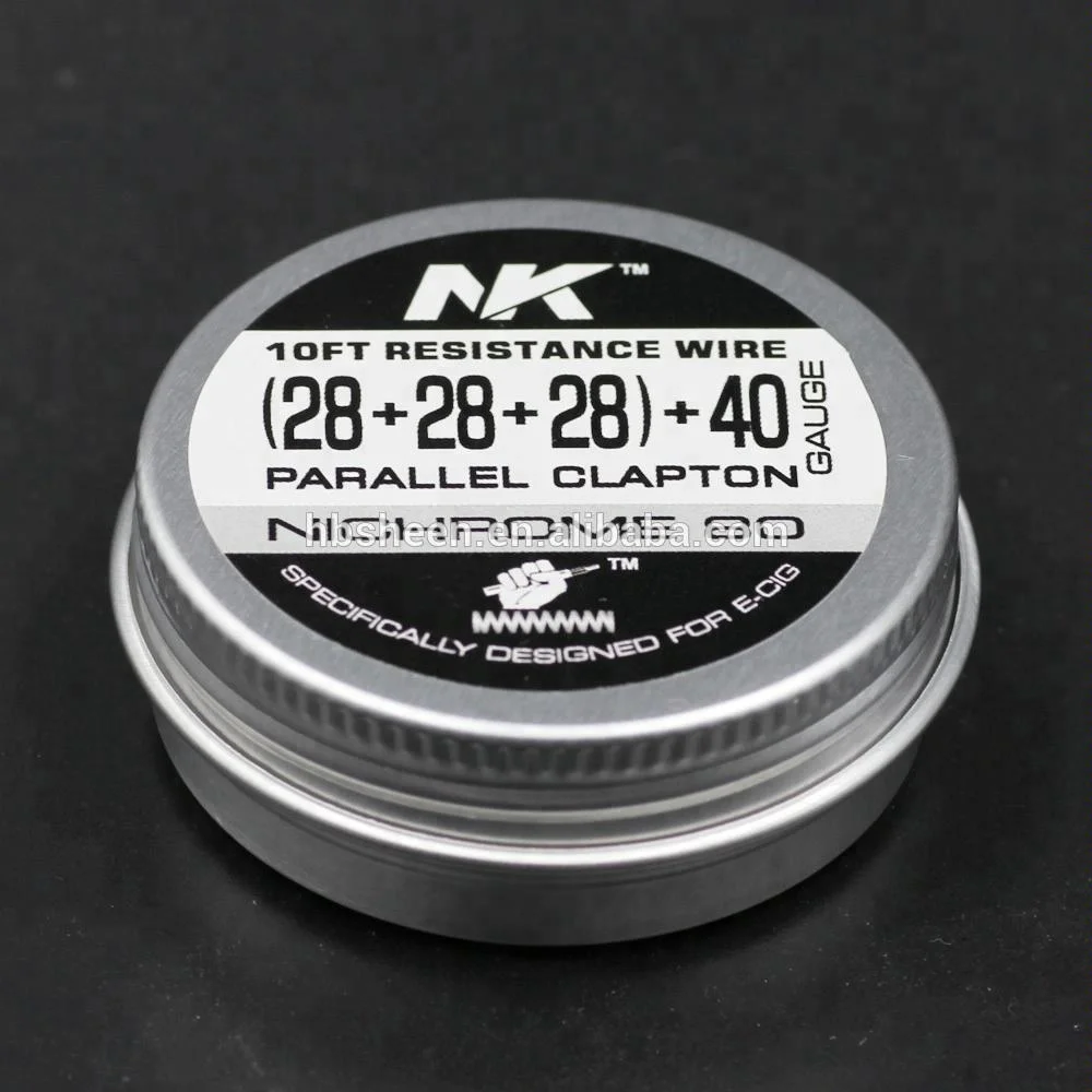 NK Ni80 heating wire triple fused clapton 28*3/40ga three core 28ga round wire RDA RTA