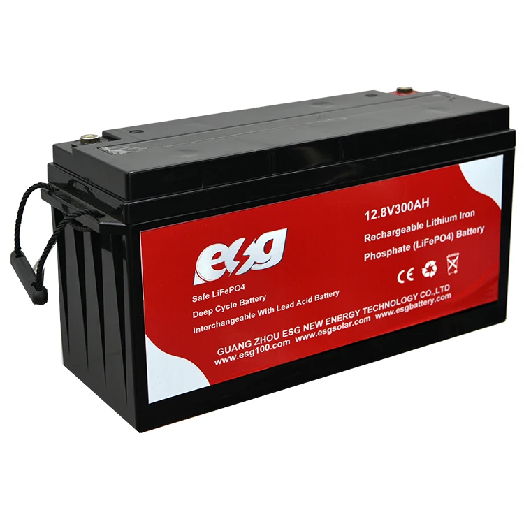 ESG lead acid battery Replace 12.8v100AH 200AH 300ah Lithium Iron Phosphate Battery Manufacture Lifepo4 Solar Battery Pack