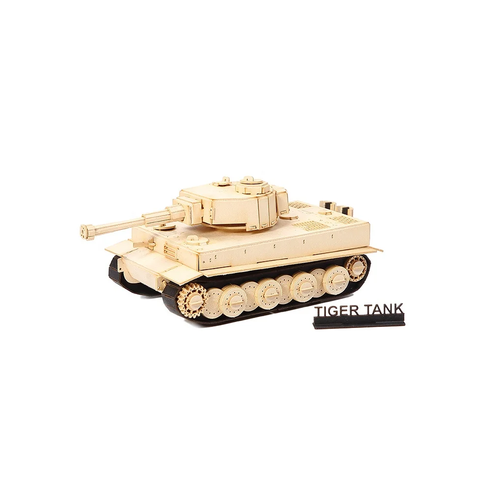 Fantastic gift diy toy 3d paper puzzle tank model