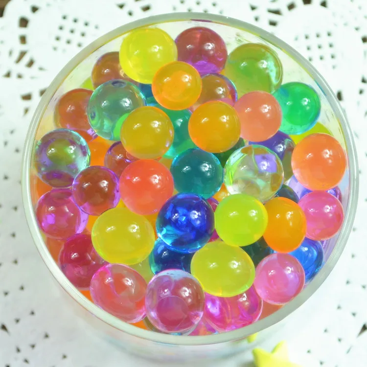 Growing Colorful Crystal Soil Aqua home decor Vase filler Water Gel Beads Ball for  Toy Gun p0lants