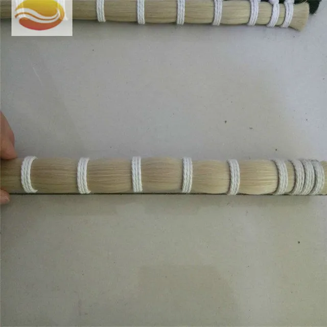 
Superior Grade Natural White Mongolian Horse Tail Hair In Hanks 