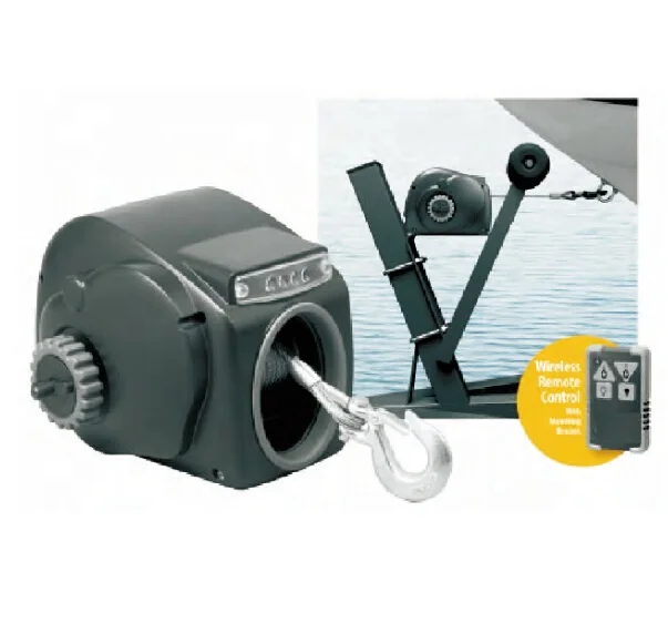 Electric trailer winch for small craft/day runner lite cruiser winch SW with remote control /pulling capacity 2000/2500/3000LB