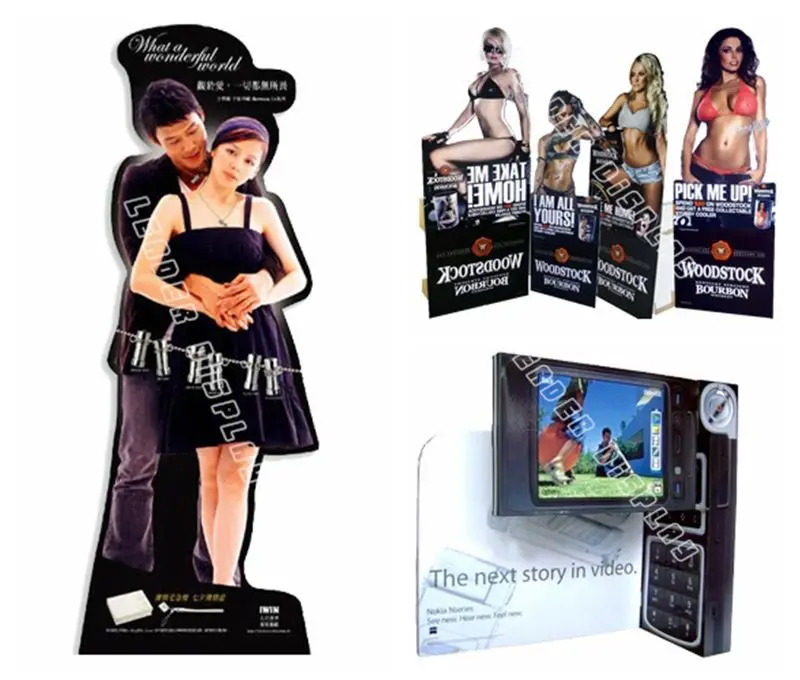 Pos creative 3d  foam board table board movie film photo cardboard standee cutouts customized paper display standee