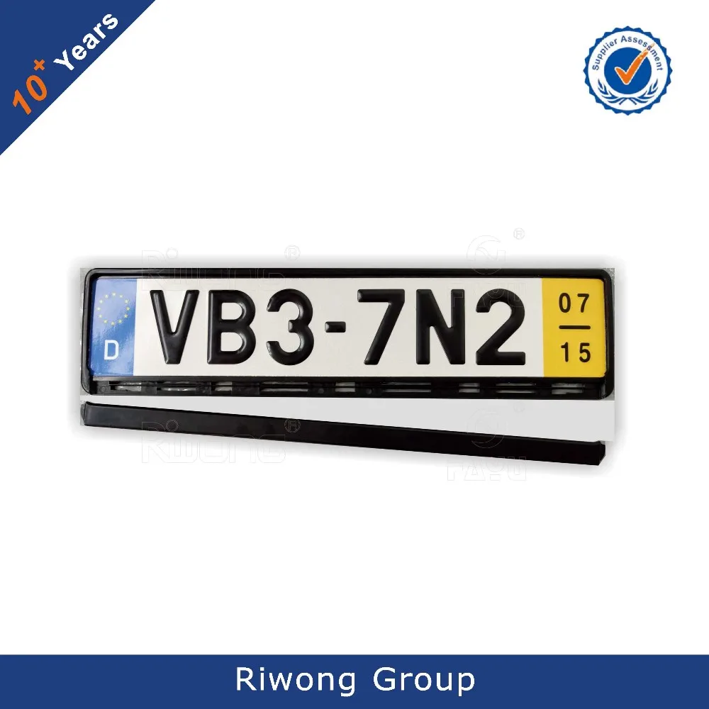 Euro plastic license plate frame trd frame with custom logo