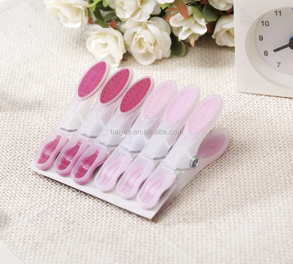 Hot Sale Tpr Clothes Pegs Anti Slip Laundry Pins Colorful Clips For Hanger Plastic Handle With Dots