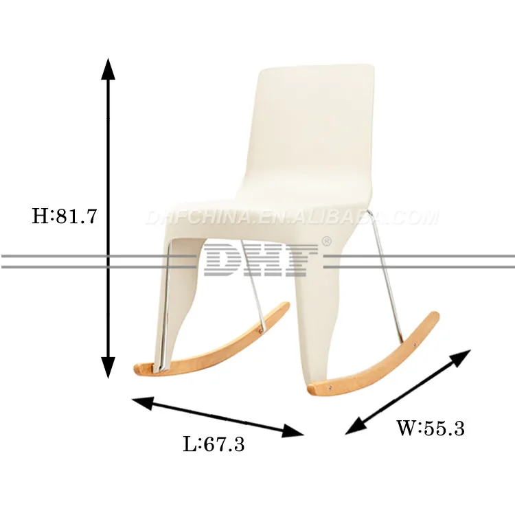 Место PP Покрытием Рамка Деревянная Нога Ленивый Стул
