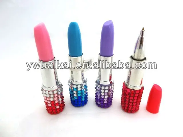 2014 горячий продавать bling кристалла губная помада ручка