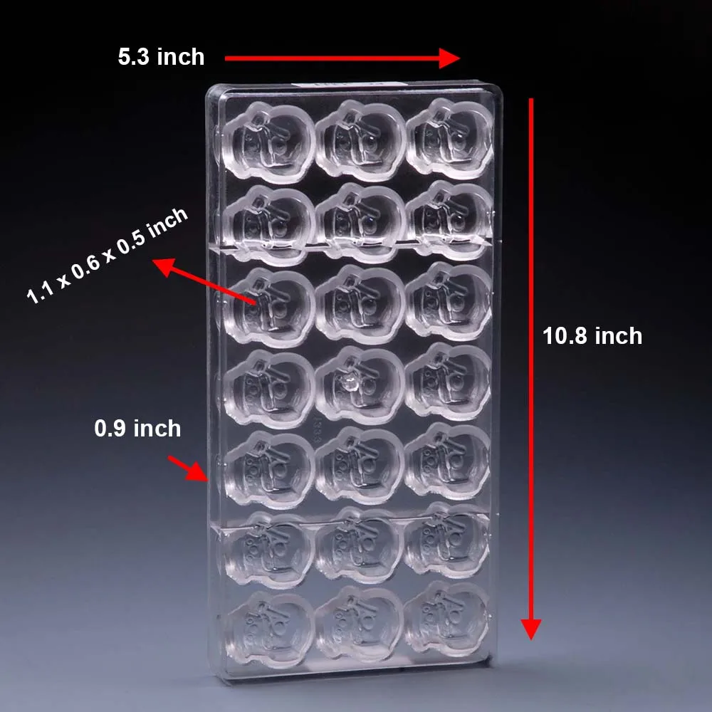 Пластиковая форма для шоколада с изображением снеговика