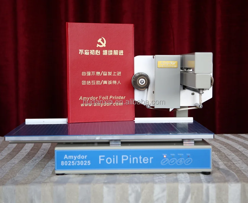 high quality Digital /electric/automatic flat 3025 hot stamping gold/silver aluminum foil printer