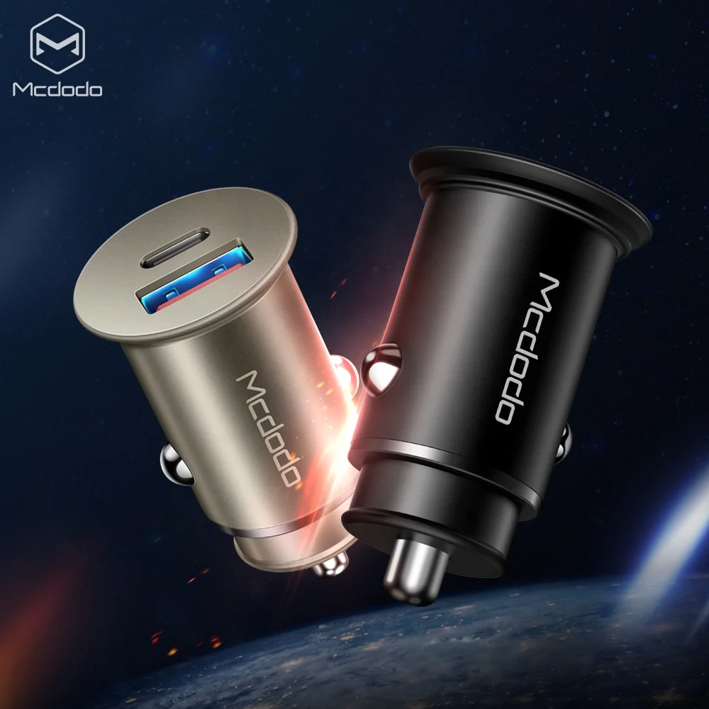 12V-24V 5-3A/9V-3A/12V-2.5A/15V-2A/20V-1.5A PD + 5A Быстрый Металл USB + Тип C двойной порты в автомобильное зарядное устройство