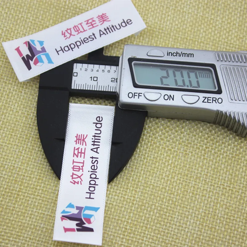 MOQ 500pcs clothing printing label for garment tags