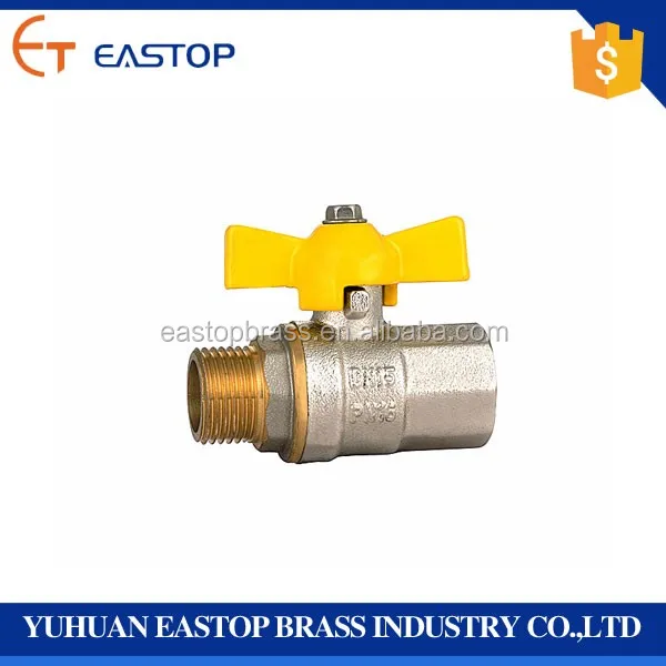 High Quality Controlled WOG600 Stopcock PN100 Ball Valve With Butterfly Handle