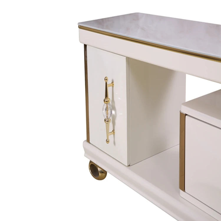 
wholesale custom design fashion cream tv cabinet bench small tv stand furniture 
