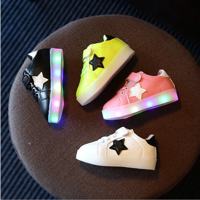 LED lighting children shoes Lovely kids flashing luminous sneakers kids boys shoes