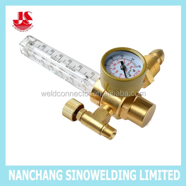 JS-1405 Argon CO2 Mig Tig Flow meter Regulator CGA580  for Welding