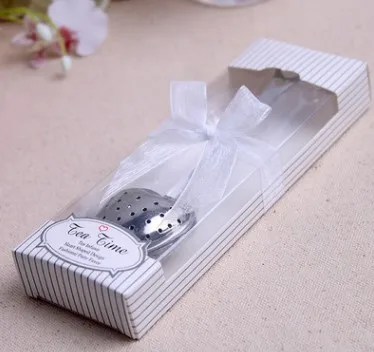 Hot sold heart-shaped tea infuser party favor return gift wedding