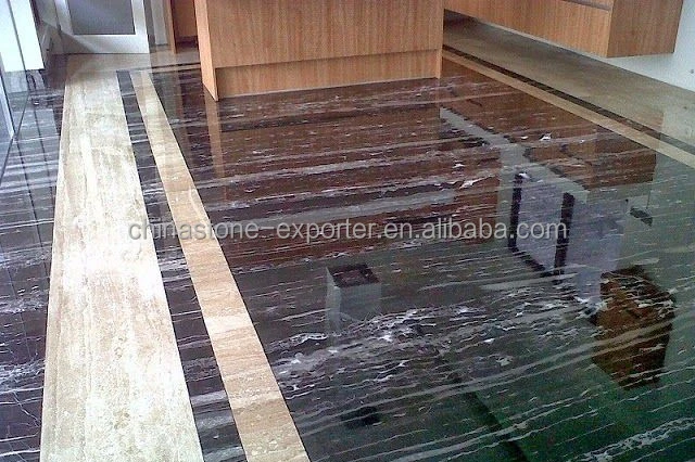 Мраморная напольная плитка, черный белый мрамор portoro, черный мрамор серебряный дракон