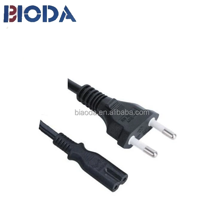 New fashion high quality Korea 2 pin plug AC power cord