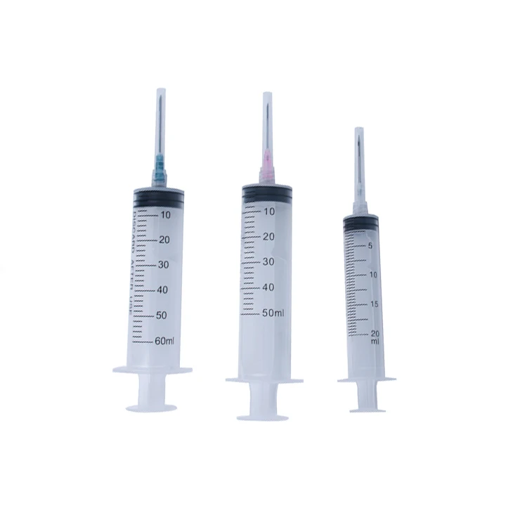 
20 cc Plastic Disposable Syringe with Needle 