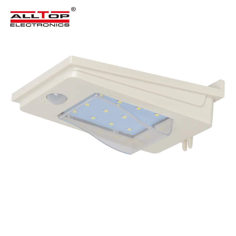 Hot sale 2W motion sensor photocell garden led lamp outdoor wireless solar wall light