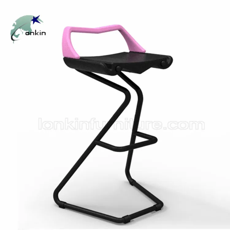 Металлический стул с подставкой для ног и спинкой, полиуретановый барный стул для улицы, высокий стул